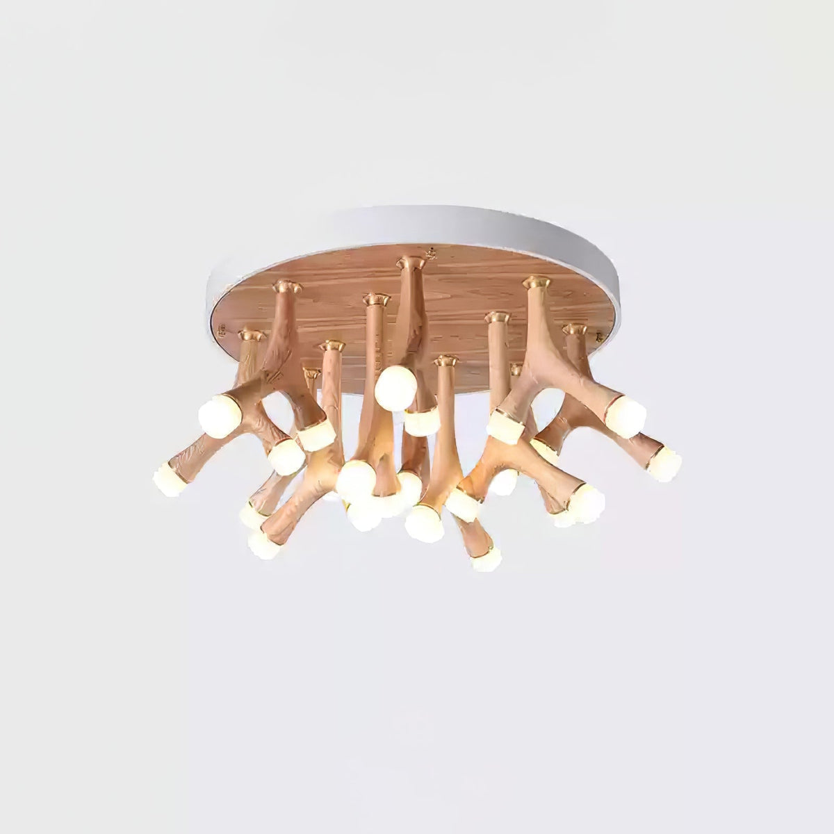 Vilorion lámpara de techo inspirada en la naturaleza con madera