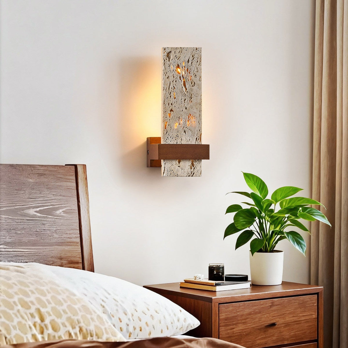 Brann Terra travertino aplique de pared