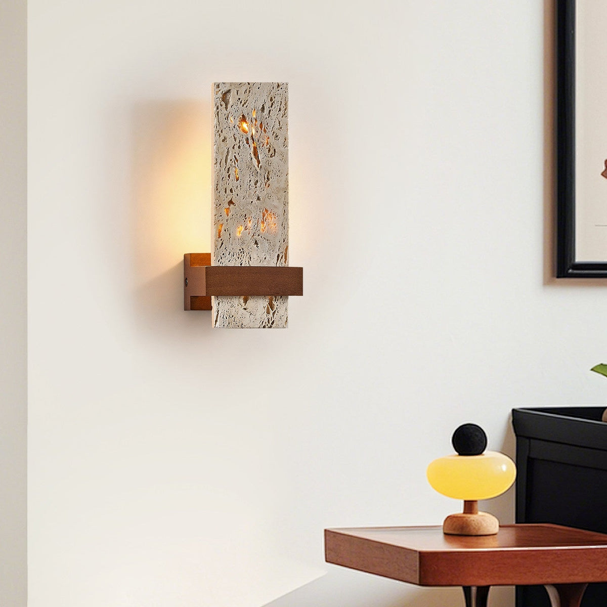 Brann Terra travertino aplique de pared
