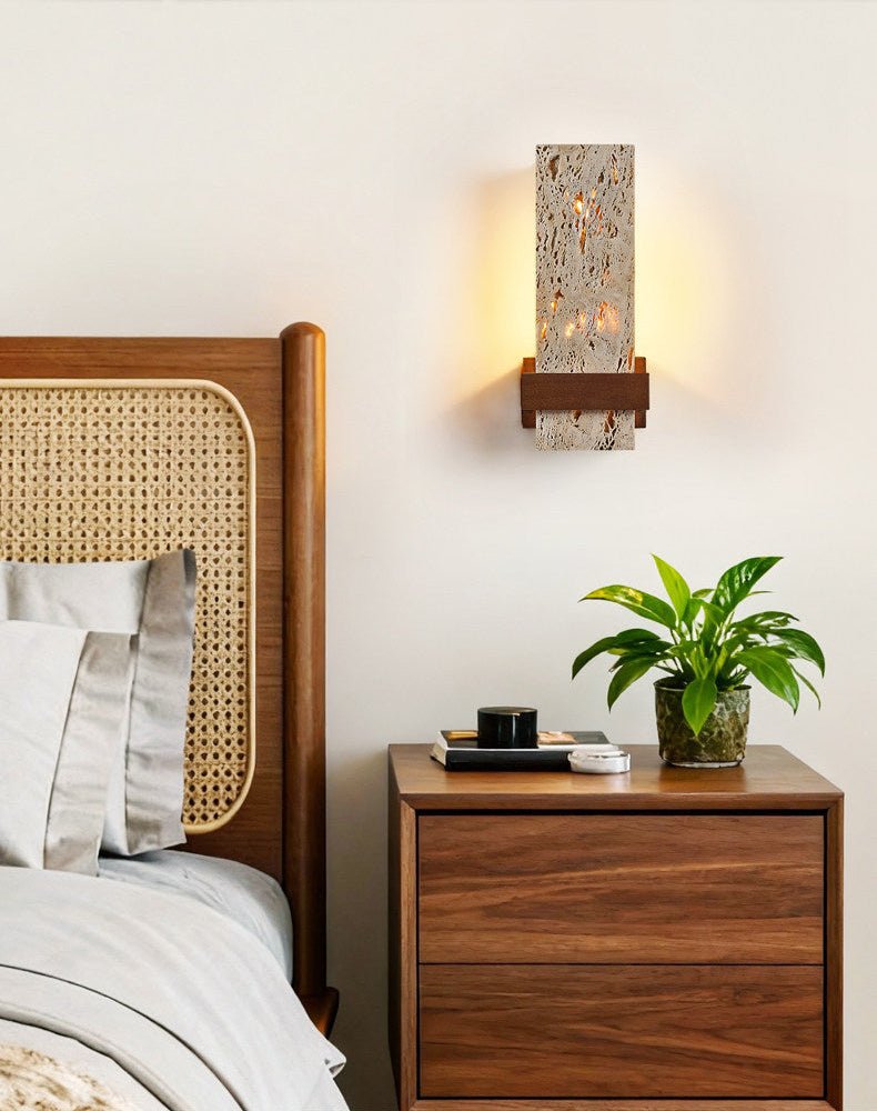 Brann Terra travertino aplique de pared