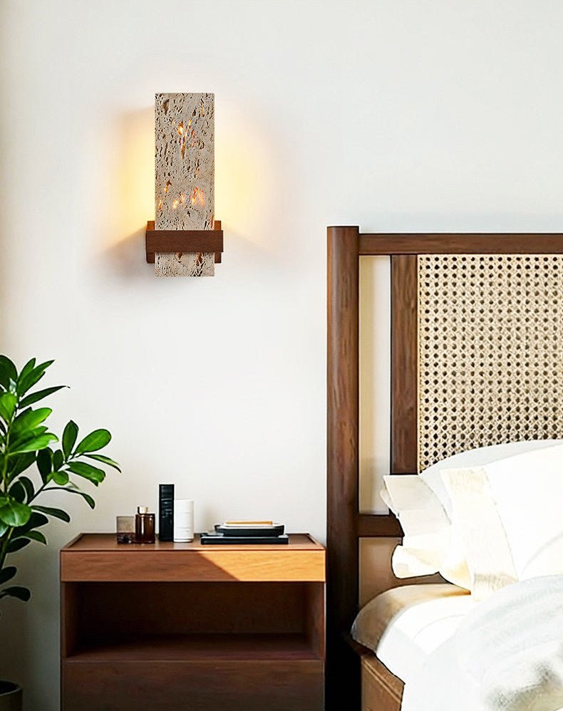 Brann Terra travertino aplique de pared