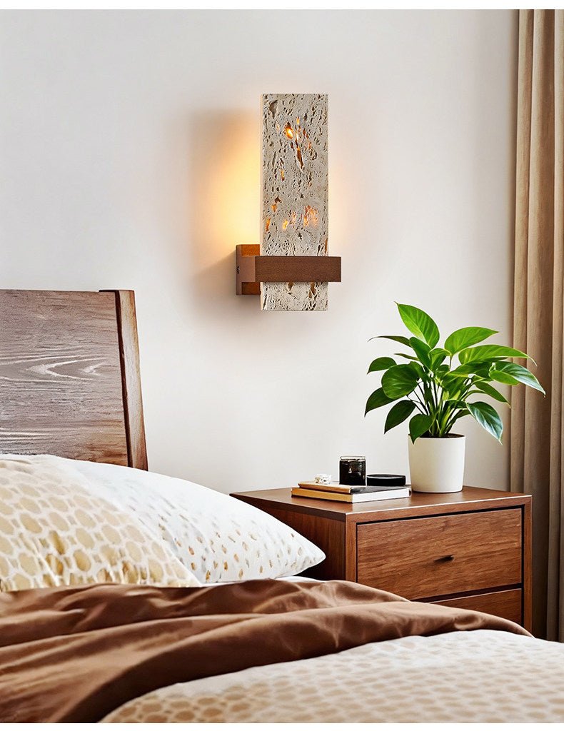 Brann Terra travertino aplique de pared