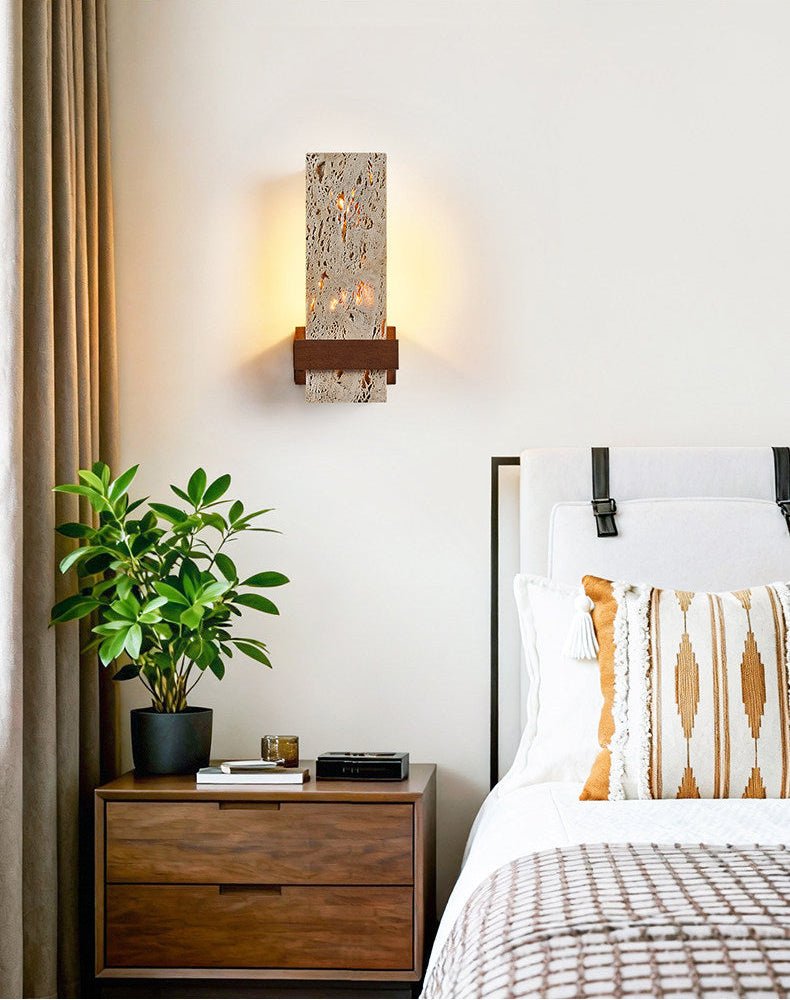 Brann Terra travertino aplique de pared