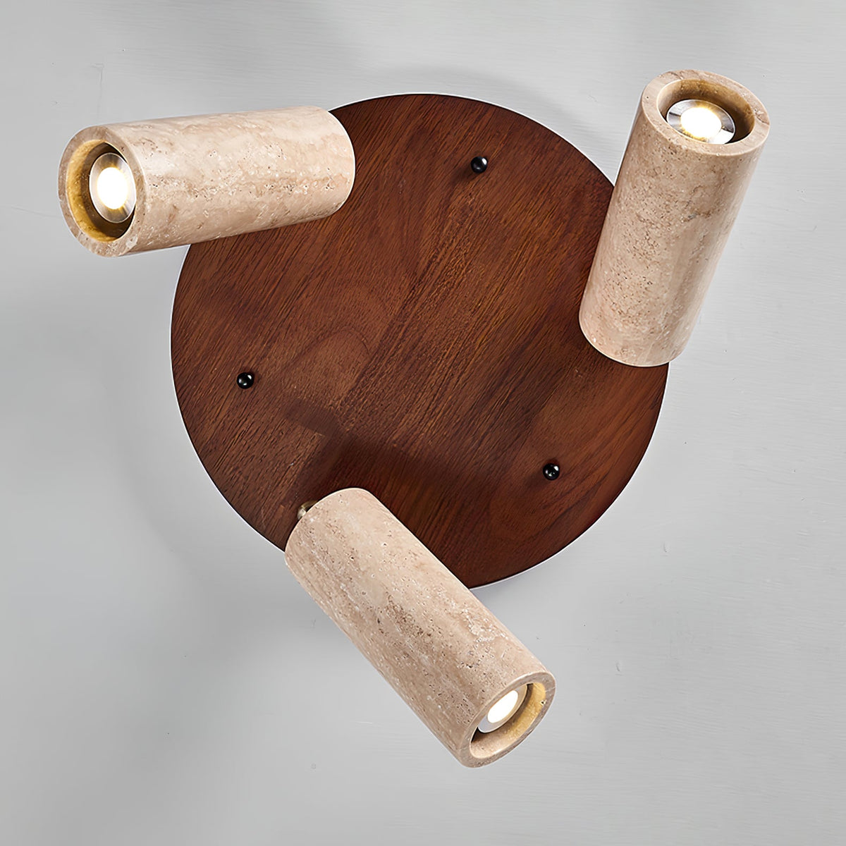 Zevenion lámpara de techo multi-brazo de travertino