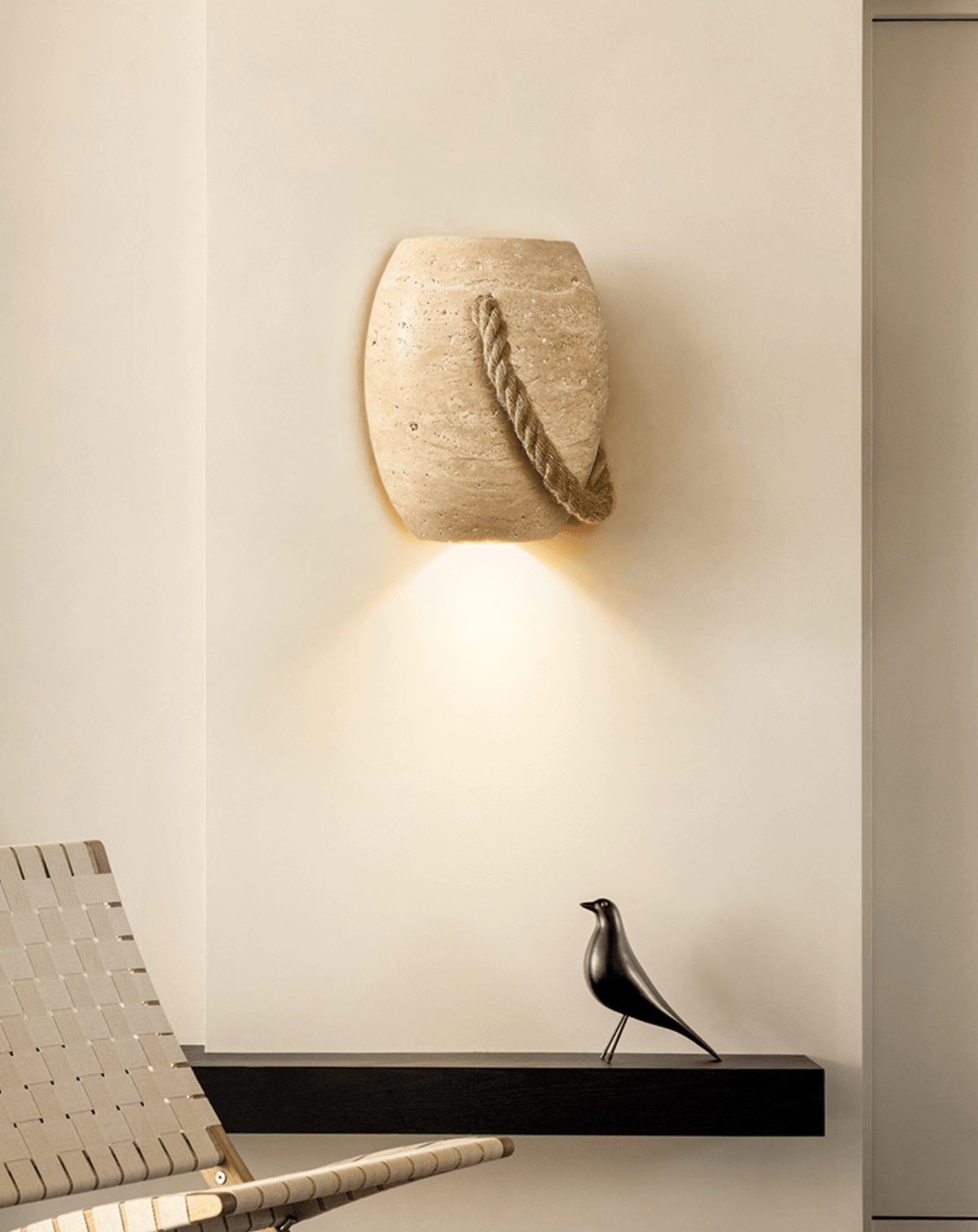 Wryn aplique de pared con cuerda