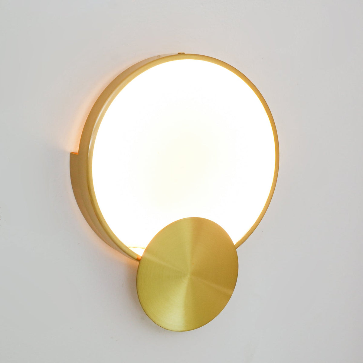 Myvelarae aplique de pared circular en alabastro
