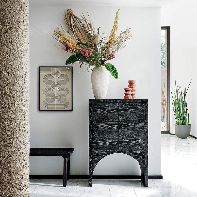 Petenena Soporte de velas de piedra terracota