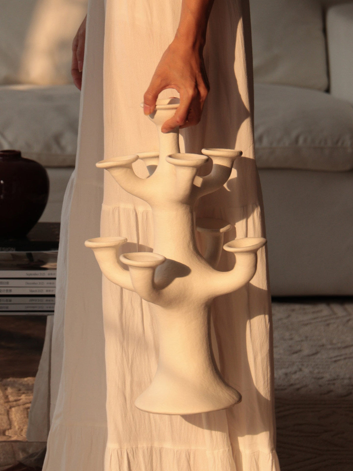 Terracotta Candelabro