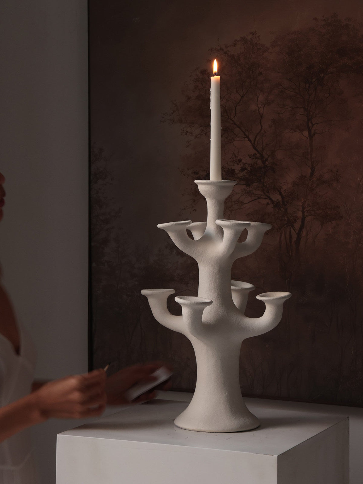 Terracotta Candelabro