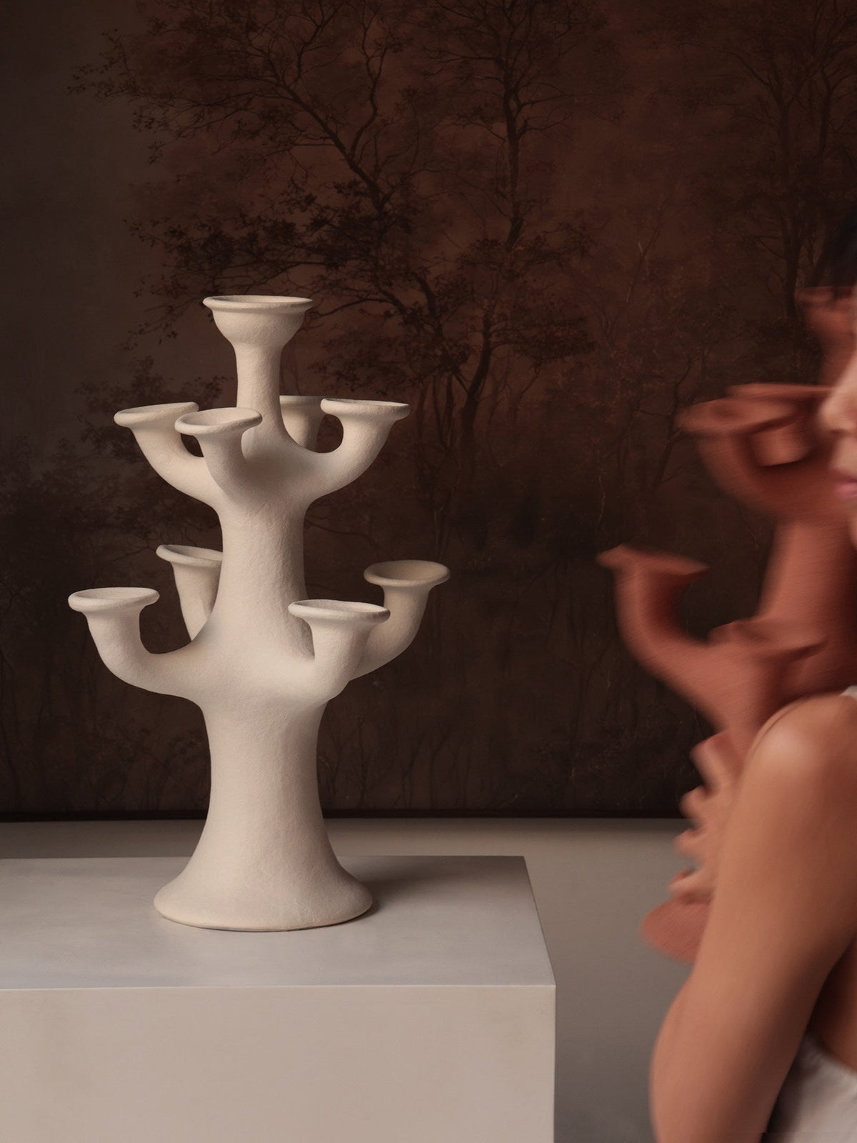 Terracotta Candelabro