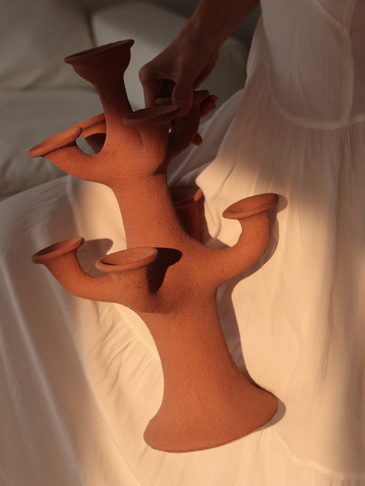 Terracotta Candelabro