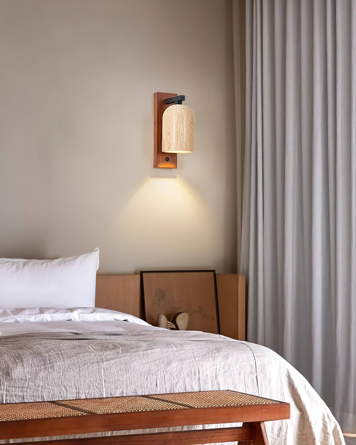Cole aplique de pared travertino