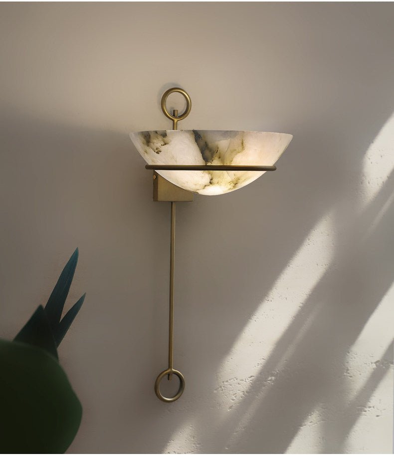 Eiroreria aplique de pared alabastro