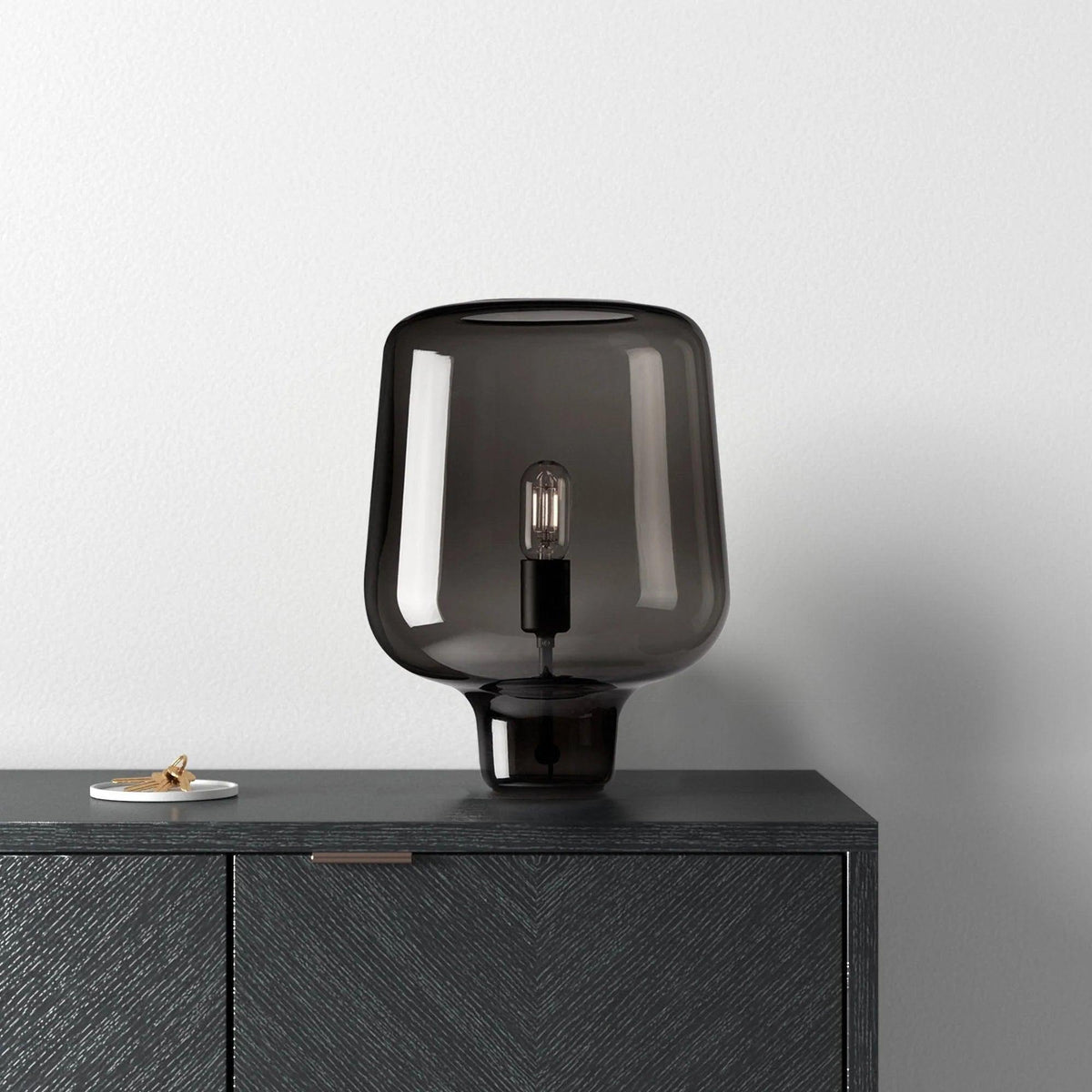 Eanlari lámpara de mesa contemporánea de vidrio