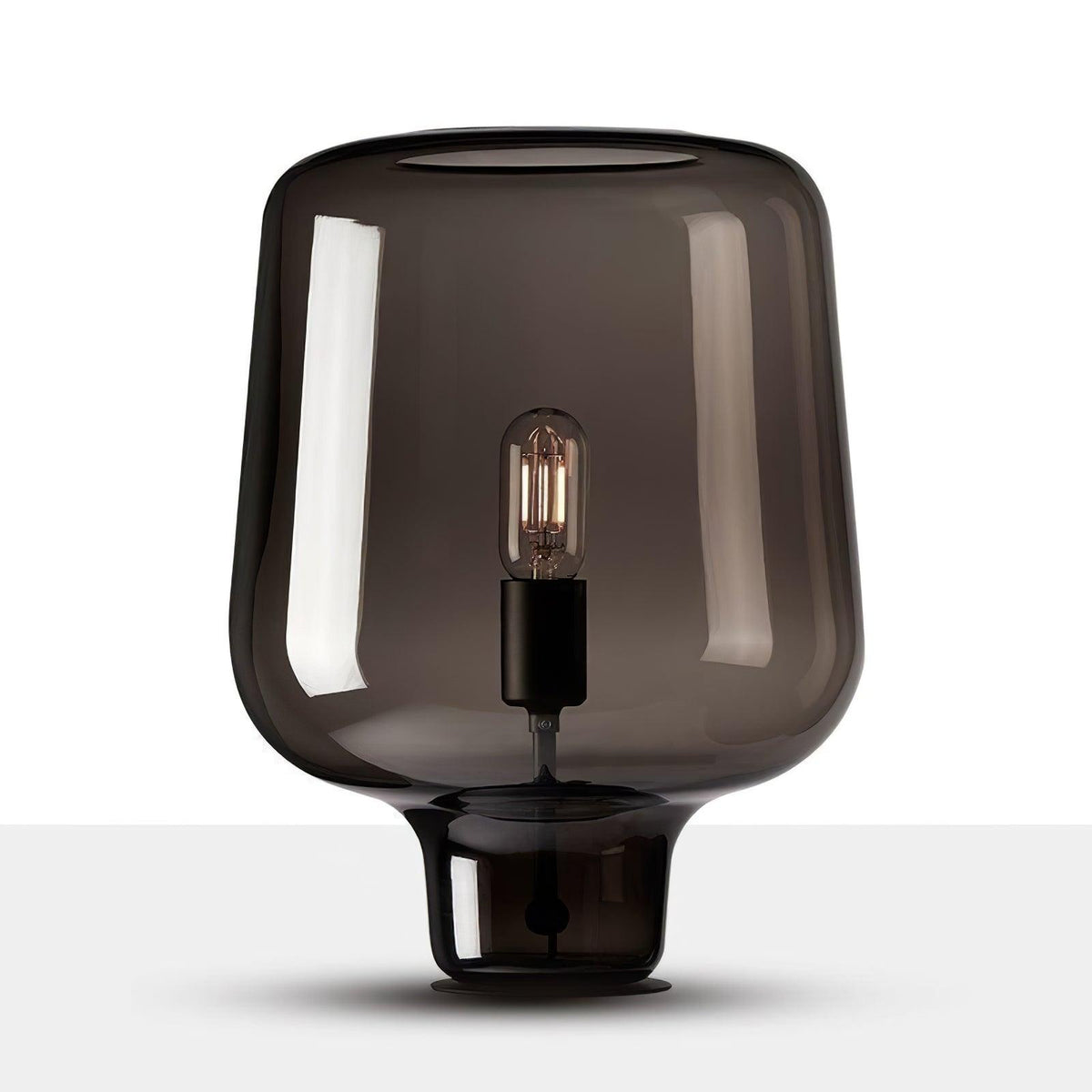 Eanlari lámpara de mesa contemporánea de vidrio