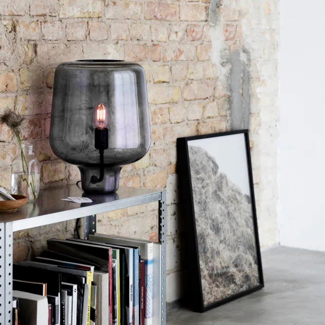 Eanlari lámpara de mesa contemporánea de vidrio