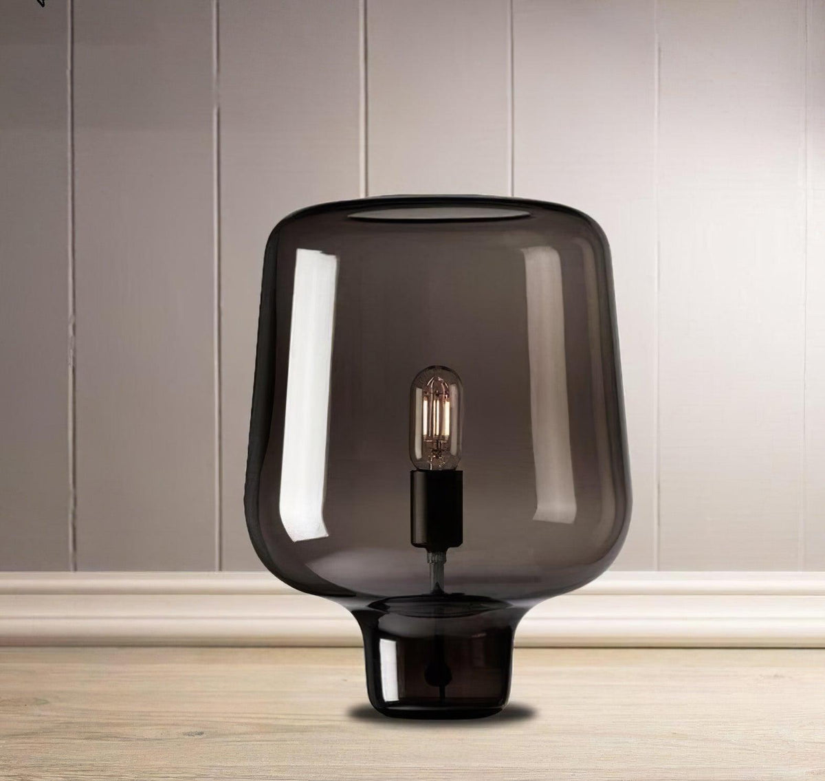 Eanlari lámpara de mesa contemporánea de vidrio