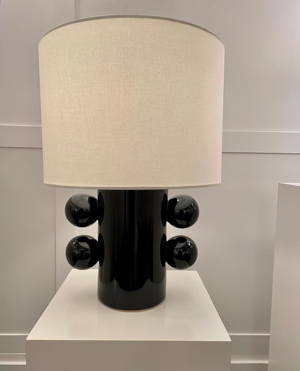 Nixu lámpara de mesa de tejido caprichosa