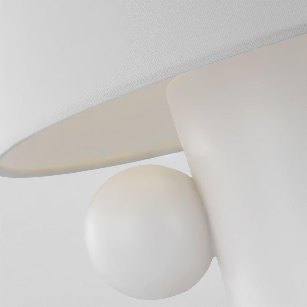 Nixu lámpara de mesa de tejido caprichosa