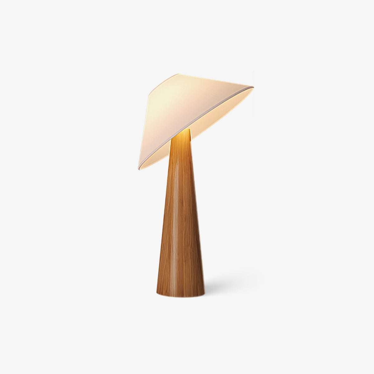 Vosile lámpara de mesa escultórica de madera
