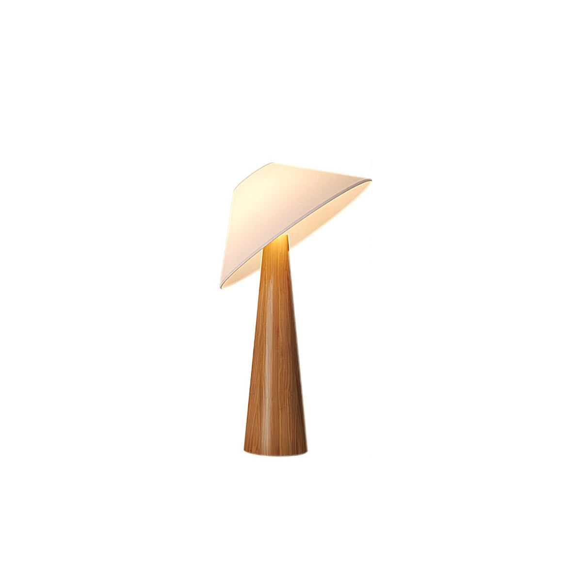 Apex lámpara de pie en madera con base cónica