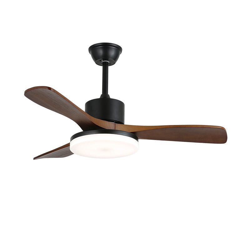 Darian ventilador de techo con luz minimalista de madera