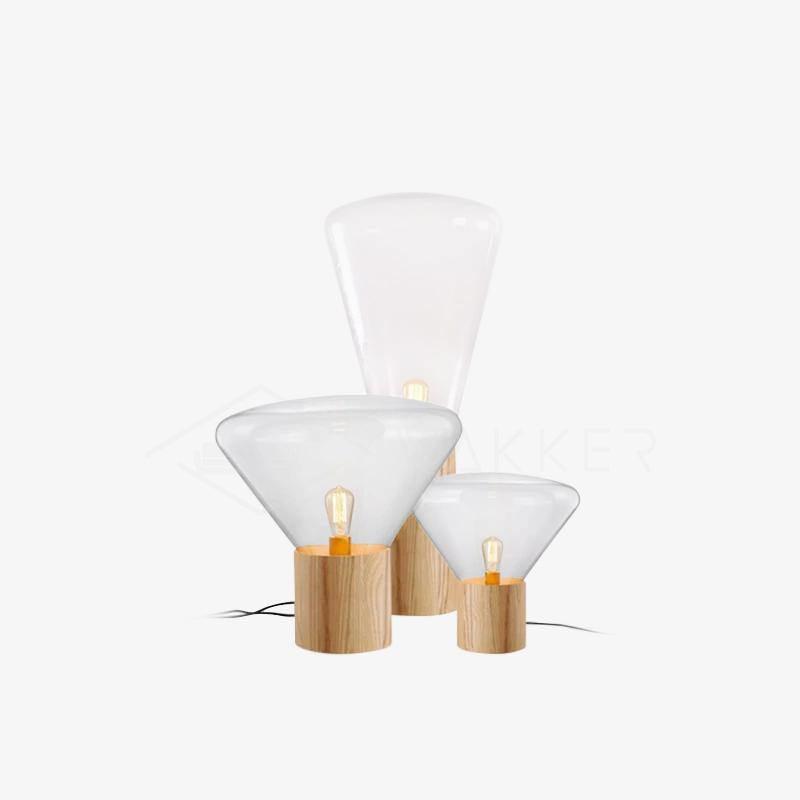 Sylirella lámpara de mesa minimalista de madera