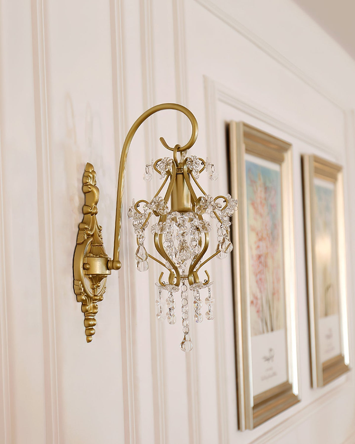 Elyenelia aplique de pared de lujo con cristal postmoderno
