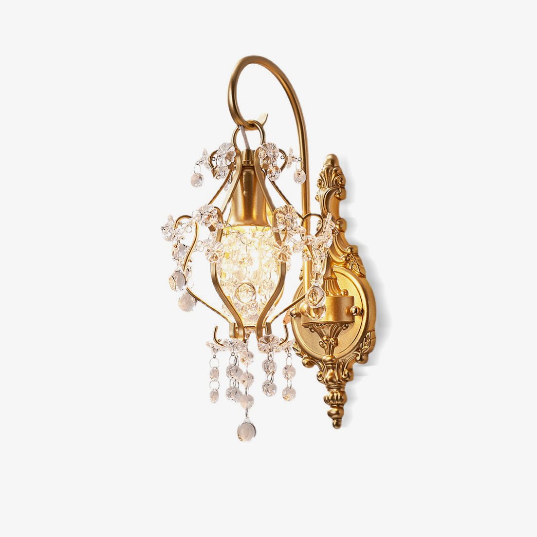 Elyenelia aplique de pared de lujo con cristal postmoderno