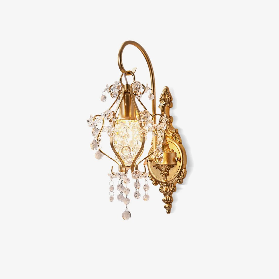 Elyenelia aplique de pared de lujo con cristal postmoderno