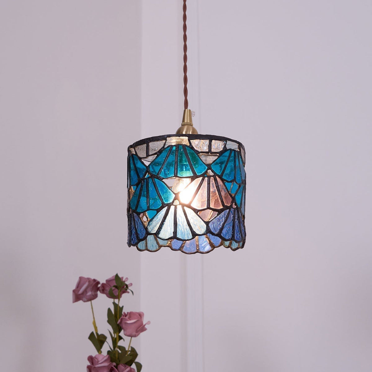 Lioraen lámpara colgante Tiffany diseño clásico