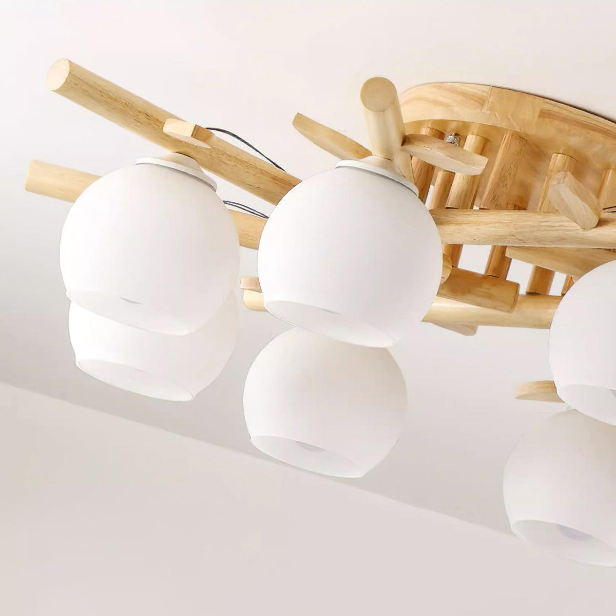 Willow lámpara de techo minimalista de madera