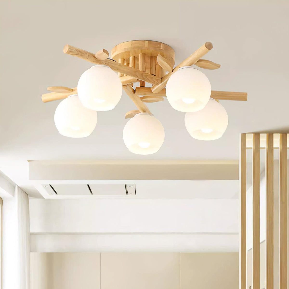 Willow lámpara de techo minimalista de madera