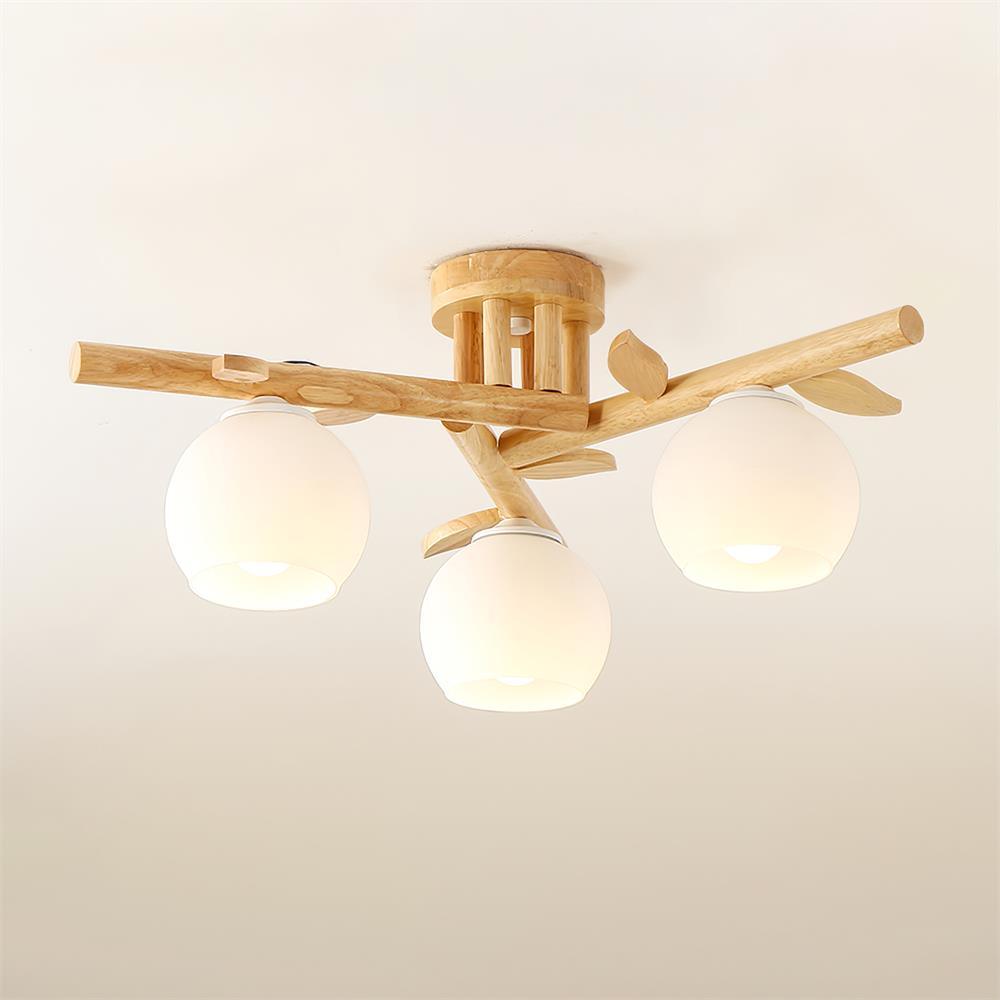 Willow lámpara de techo minimalista de madera