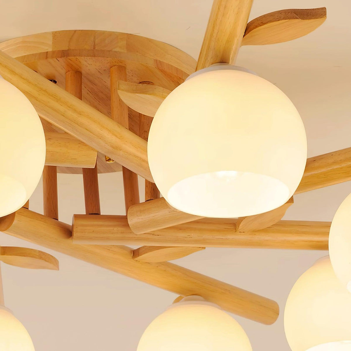 Willow lámpara de techo minimalista de madera