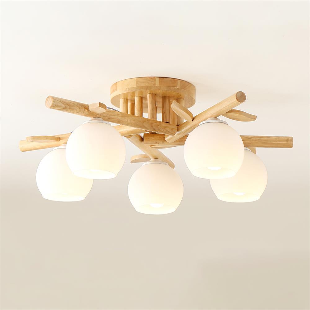 Willow lámpara de techo minimalista de madera