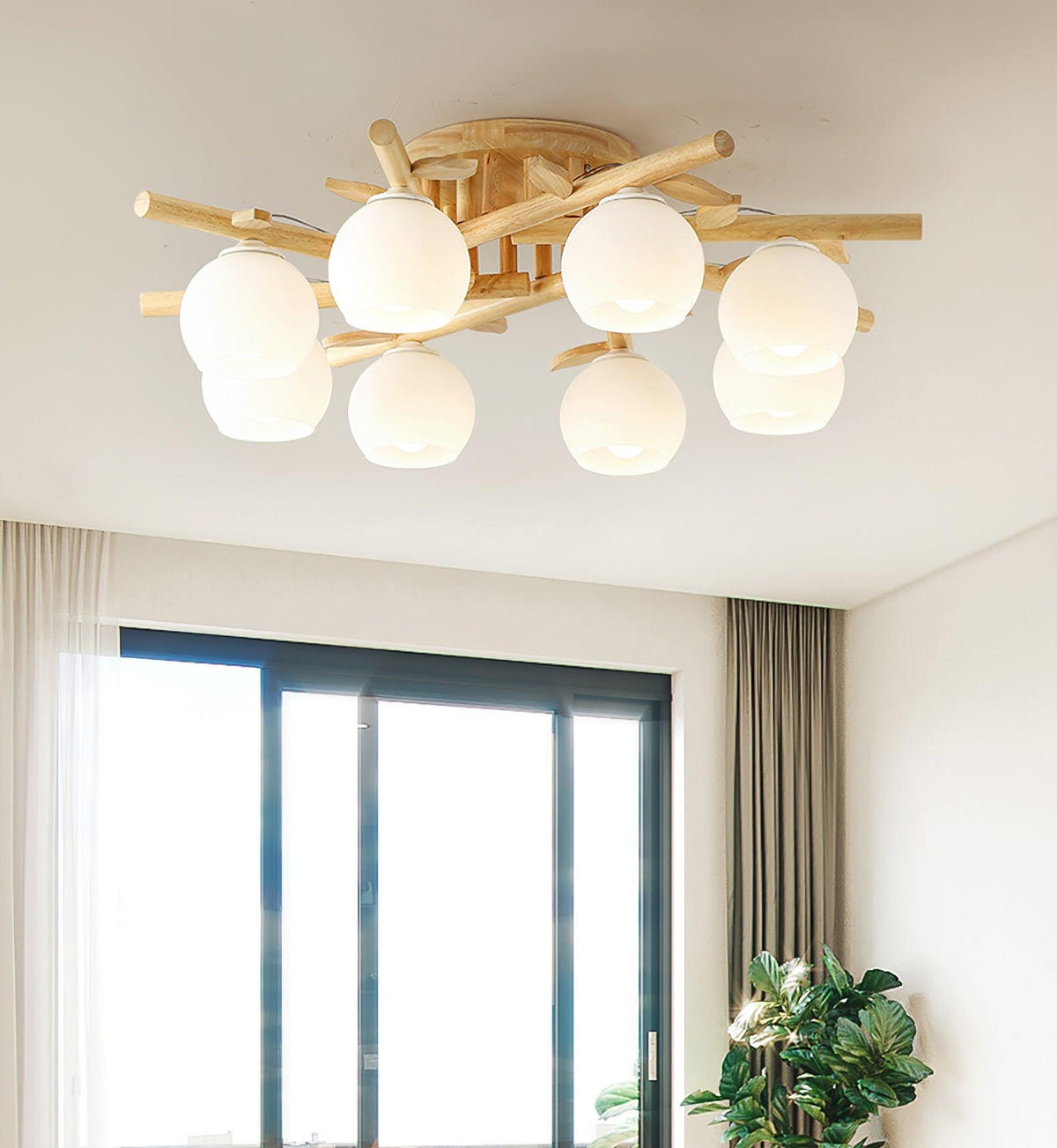 Willow lámpara de techo minimalista de madera