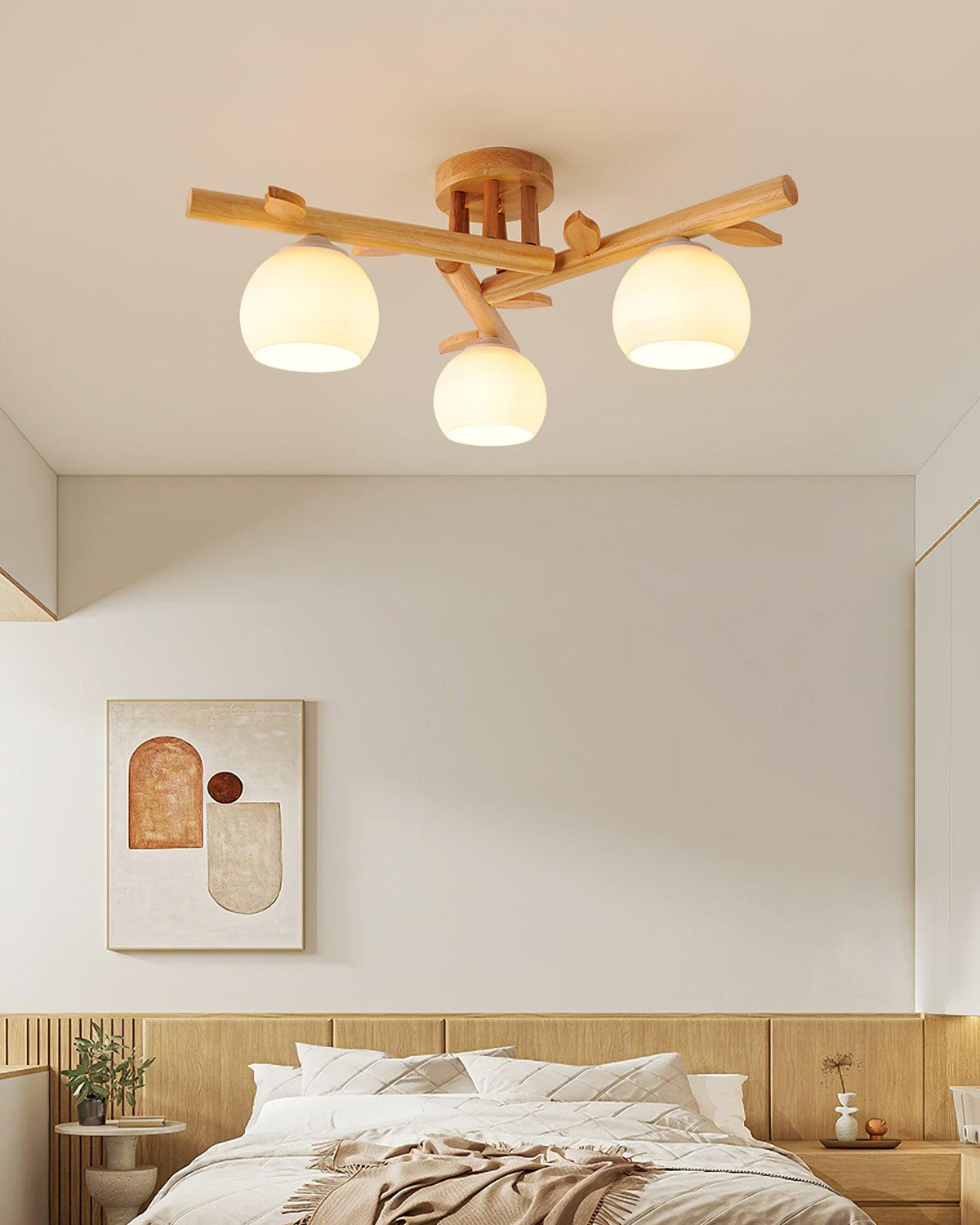 Willow lámpara de techo minimalista de madera
