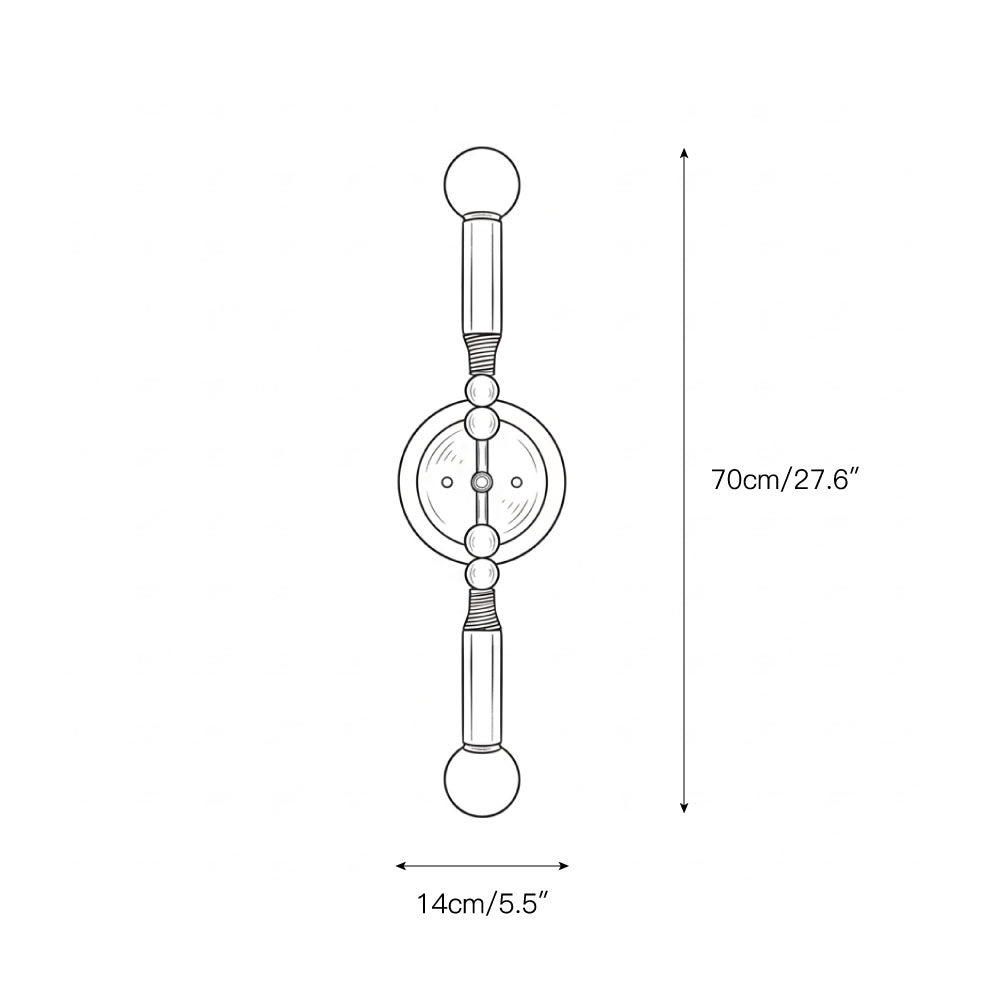 Toam aplique de pared doble