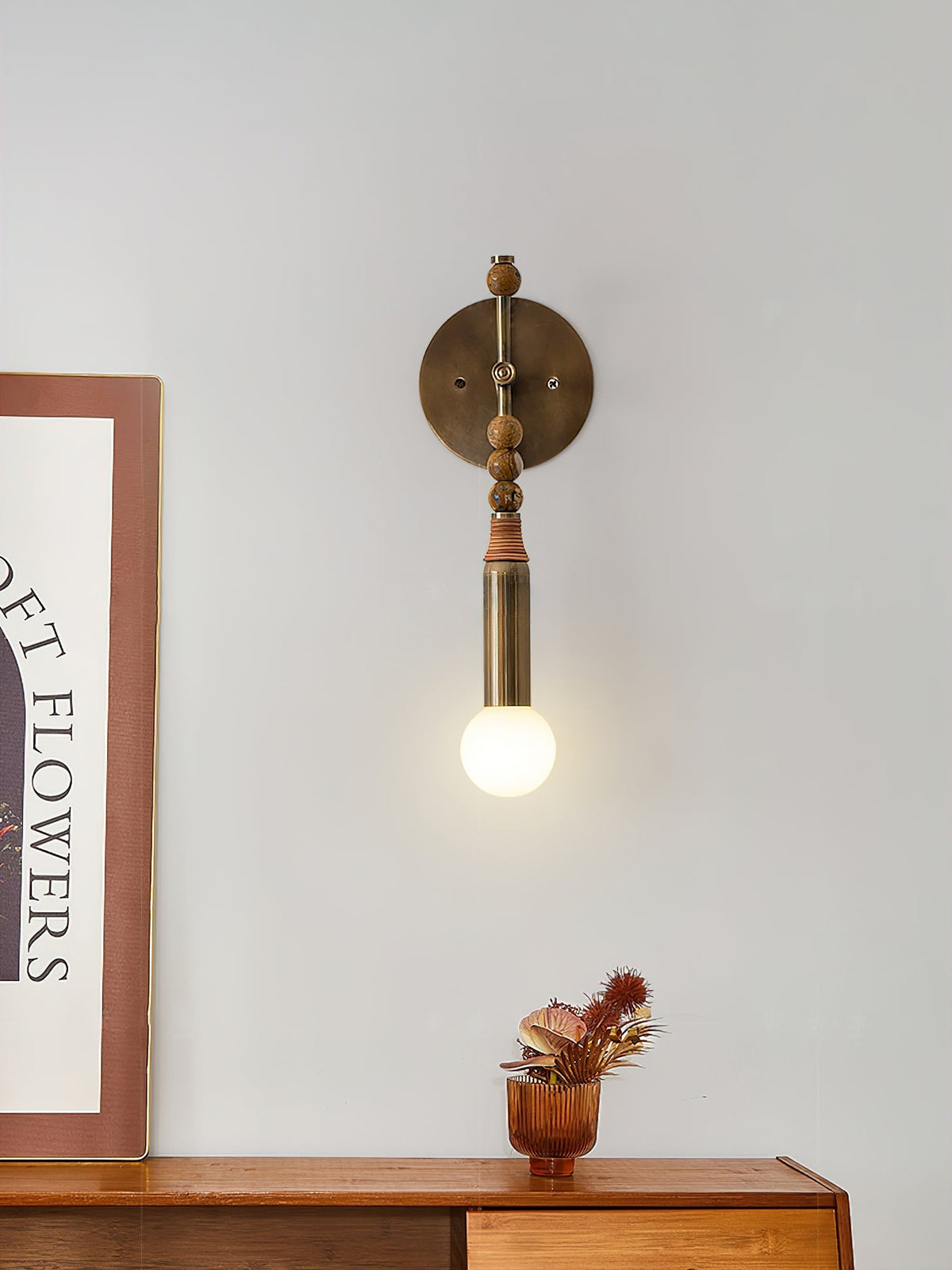 Evilor aplique de pared Premium elegancia con enchufe en mármol enchufable