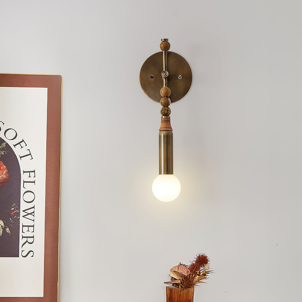 Evilor aplique de pared Premium elegancia con enchufe en mármol enchufable