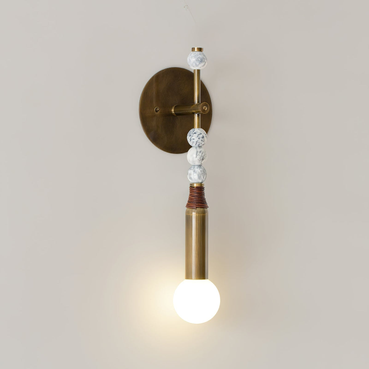 Evilor aplique de pared Premium elegancia con enchufe en mármol enchufable