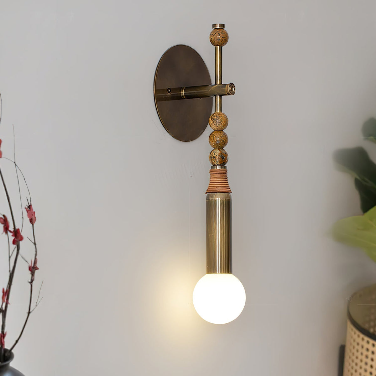 Evilor aplique de pared Premium elegancia con enchufe en mármol enchufable
