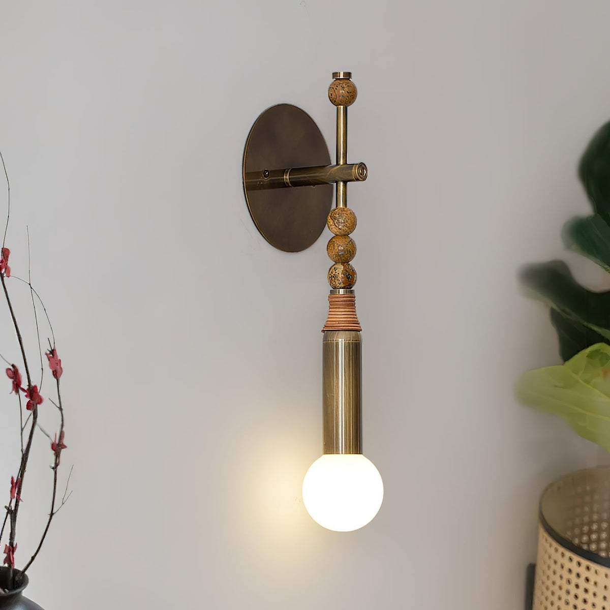Evilor aplique de pared Premium elegancia con enchufe en mármol enchufable