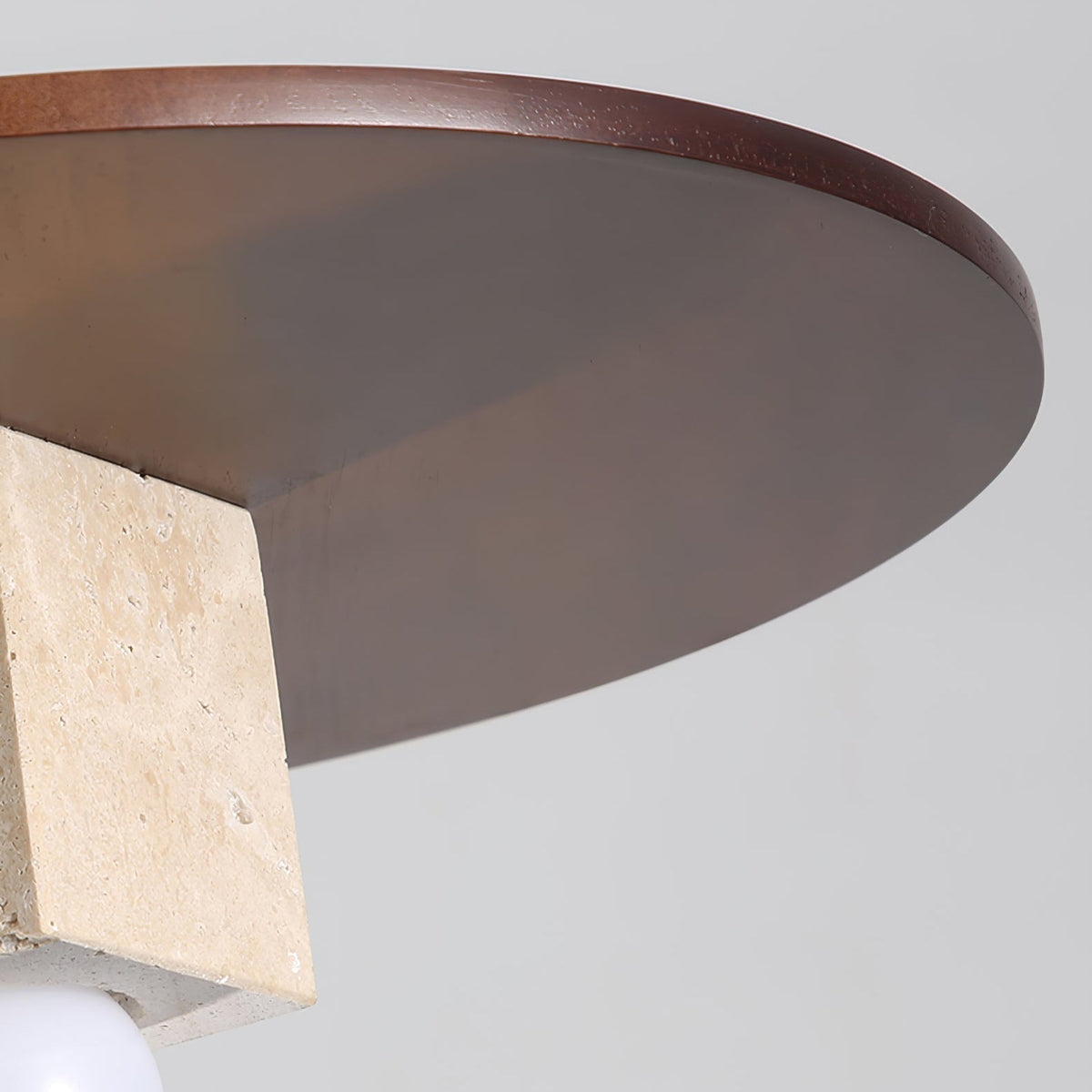 Sarix lámpara colgante geométrica de travertino