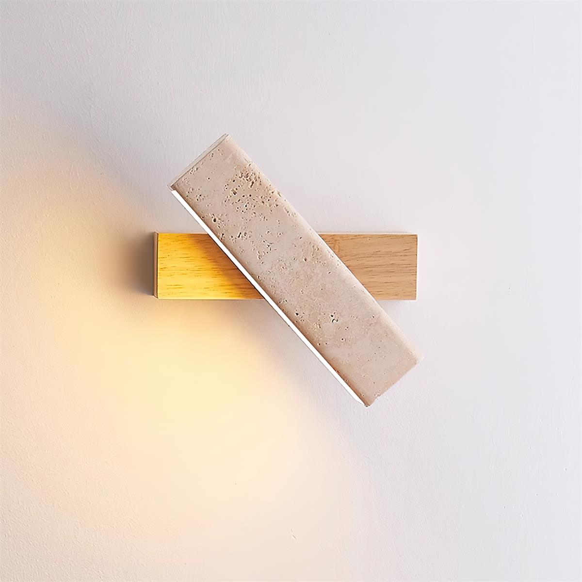 Novra aplique de pared de travertino con rotación