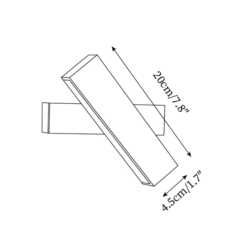 Novra aplique de pared de travertino con rotación