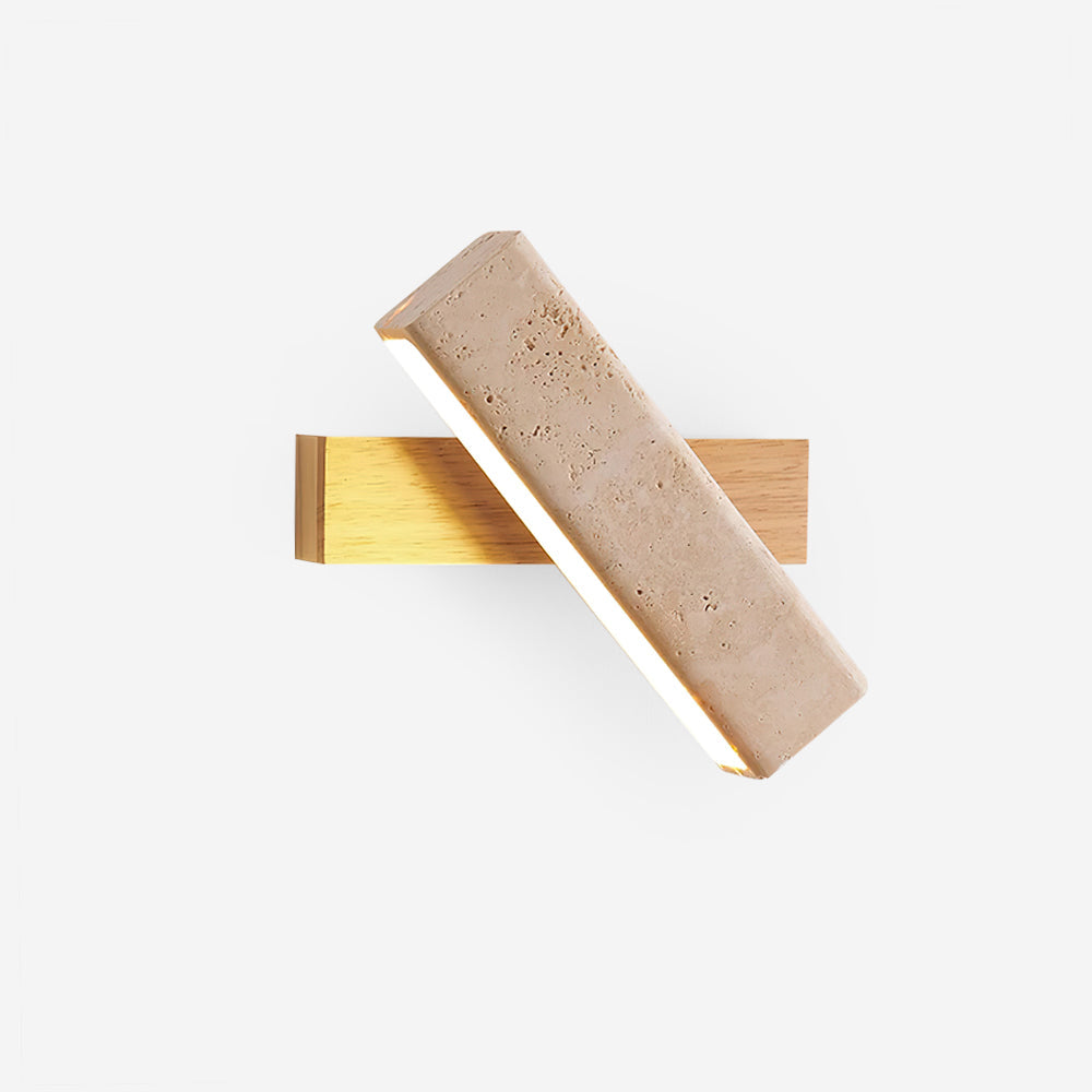 Novra aplique de pared de travertino con rotación