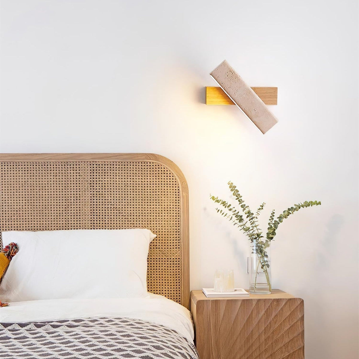 Novra aplique de pared de travertino con rotación