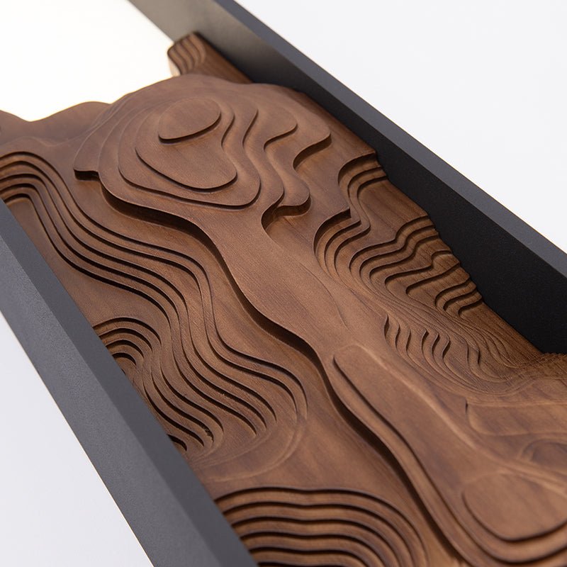 Elaalielle aplique de pared Veil Topographic Lumen